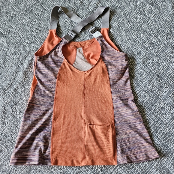 Merrell Lithos Tank Orange and Purple With Built-in Bra - Picture 6 of 16